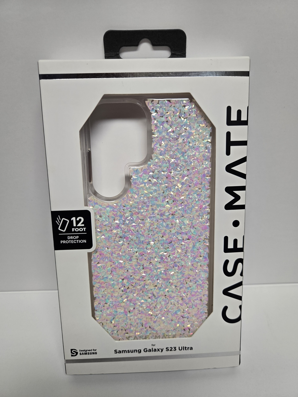 case-mate Iridescent Glitter Phone Case - Pink & White Shimmer